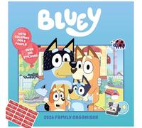 Bluey Calendario 2026, calendario familiare a 5 colonne, prodotto ufficiale con adesivi organizzativi inclusi