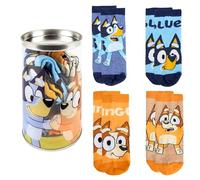 BlueY Calzini per Ragazzi e Ragazze, Set di 4 Calzini Classici Design Bingo Regalo per Bambini, Taglia EU 23/26