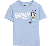 Bluey Camiseta De Manga Corta Infantil Azul Claro-Marca EAN: 8445484498158-Talla: 5 Años Maglietta a Maniche Corte Blu Chiaro, 3 Anni Bambine e Ragazze