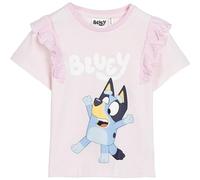 Bluey Camiseta De Manga Corta Infantil Rosa Claro-Marca EAN: 8445484498301-Talla: 5 Años Maglietta a Maniche Corte Chiaro, 3 Anni Bambine e Ragazze