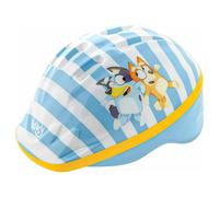 Bluey Casco da bici per bambini con licenza ufficiale, design con personaggi robusti, interno in polistirene espanso, misura regolabile, guscio ventilato per raffreddamento, adatto per teste di