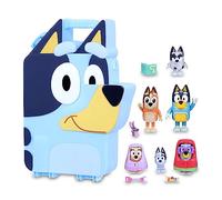 Bluey - Collector Case con Figure, Scatola di raccolta della cagnolina 6 Figure artigulate della Serie di Disegni Bambini e 4 Accessori, per ragazzi e ragazze +3 anni, Famosa (BLY52000)