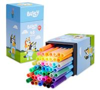 BlueY Colori per Bambini, Set 48 Pennarelli Lavabili per Bambini, Colori a Spirito Punta Media Confezione Colori Assortiti