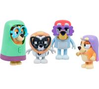 Bluey - Confezione da 4 Personaggi Qui arrivano Gli Omis, Quattro Personaggi Speciali con Braccia mobili e Accessori, 6-7,6 cm, Giocattoli mobili per Bambini, Giochi momenti dell'episodio della Nonna