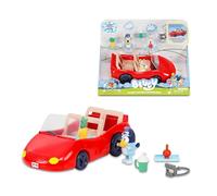 Bluey - Convertibile, Blue Pecorina, Auto decappottabile Divertente per il Papa, Include Figura, Bambole articolate Serie Bambini, Famosa (BLY65000)