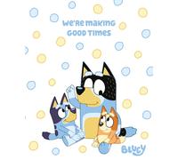 BLUEY COPERTA Morbida Calda PLAID 150x120cm ORIGINALE Making Good Times