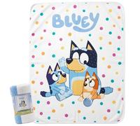 Bluey - Coperta per bambini, 100 x 150 cm, ultra morbida e soffice, in 100% poliestere, leggera e calda, per camera da letto e pisolino