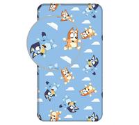 Bluey Copripiumino Singolo 90cm x 200cm In Cotone 100% Blu Con Imb. Letto Fisso