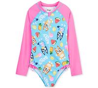 BlueY Costume Piscina Bambina Costumi da Bagno Bambini Piccoli o Completo Monopezzo o Rash Guard per Piscina Spiaggia Idee Regalo (5-6 Anni, Rosa/Blu)