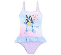 BlueY Costume Piscina Bambina Costumi da Bagno Bambini Piccoli o Completo Monopezzo o Rash Guard per Piscina Spiaggia Idee Regalo (4-5 Anni, Lilla/Blu)