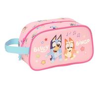 BLUEY DANCE - Beauty case scuola per bambini medio con manico, borsa per bambini, adattabile al carrello, facile da pulire, comodo e versatile, qualità e resistenza, 26 x 12 x 15 cm