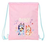 BLUEY DANCE - Zaino a sacco piatto Junior, ideale per bambini di diverse età, comodo e versatile, qualità e resistenza, 26 x 34 cm