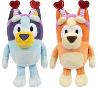 BLUEY e BINGO 2 Peluche 20cm Personaggi Smoochy Kiss MORBIDO SOFT TOY