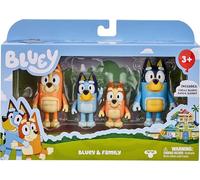 Bluey & Family: Bingo, Bandit and Chilli 4 Figure Pack Articulated Character Fig