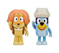 Bluey e Indy Doctors 2 Figure Playset Pack Articolato 6,3 cm Action Figure Include Cappello Infermiere Giocattolo da Collezione Ufficiale