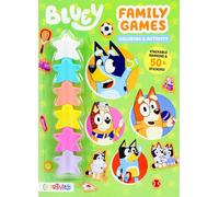 Bluey: Family Games: Coloring & Activity with Stackable Markers