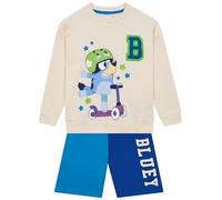 BlueY Felpa Bambino E Pantaloncini | Abbigliamento Bambino Primavera | Felpe E Pantaloncini Ragazzo Set | Avorio 2-3 Anni