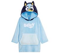 BlueY Felpa con Cappuccio Bambina, Pile Felpe Oversize - Regalo Ragazza (Blu/Marino, 4-6 Anni)