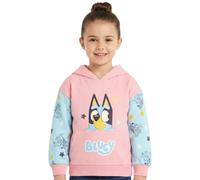 Bluey Felpa con cappuccio da ragazza, in cotone, alla moda, per ragazze, rosa, 2-3 Years