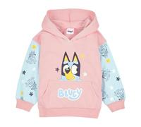 Bluey Felpa con cappuccio da ragazza, in cotone, alla moda, per ragazze, rosa, 5-6 Years