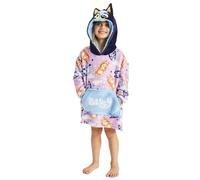 Bluey Felpa con cappuccio oversize in pile da ragazza, Bluey - Lilla, 4-6 Years