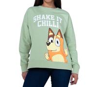 BlueY Felpa Donna, Felpa da Ragazza, Maglione Donna Cotone, Felpe Manica Lunga, Verde M
