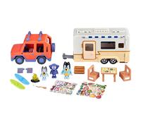 Bluey Figura Family 4wd And Caravan 90130