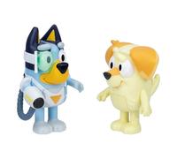 Bluey Figure 2-Pack - Surprise Blaster Suit Pack, 2.5 pollici / 6.35 cm Figure di Bluey e vicino Chucky, ricreare i momenti preferiti da The Bluey Episode - Sorpresa