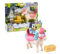 BlueY Giochi Preziosi Personaggio e Cavallo con criniera Multicolor Dotato di Sella e Sgabello per Salita Come Accessorio per Bambini a Partire da 3 Anni, BLY12200