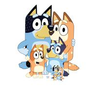 Bluey Heeler Family Official Cardboard Cutout Con Standee Da Tavolo Gratuito