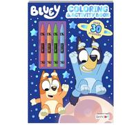 Bluey - Libro da colorare e attività con pastelli e adesivi