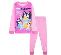 BlueY Lungo Pigiama Bambina, Comodo e Traspirante Abbigliamento da Casa Set (Rosa, 2-3 Anni)