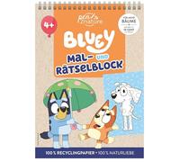 Bluey Mein Mal- und Rätselblock: Malen und Rätseln für alle Bluey-Fans ab 4 Jahren