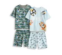 Bluey Multicolore Multi Character Confezione multipla da 2 pigiami a maniche cor