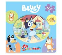 Bluey My First Puzzle Book - Jigsaw Puzzles for kids, 10-page board book, 5 puzzles to enjoy