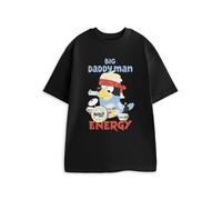 Bluey Nero Big Daddy T-shirt a maniche corte Uomini