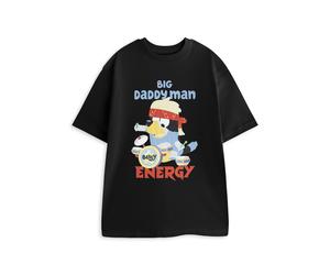 Bluey Nero Big Daddy T-shirt a maniche corte Uomini