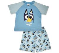 Bluey or Bingo Short 100% Cotone Raglan Pigiama, Bluey, 5-6 Years