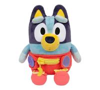 Dress & Play Baby Bluey peluche, bottone, cerniera, fibbia e cravatta, impara a vestire le bambole per bambini dai 3 anni in su, giocattoli con fibbia per abilità motorie fini