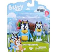 Bluey personaggi Bluey e papà Bandit con skateboard