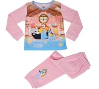 BlueY Pigiama a maniche lunghe per bambina, Bingo e Bandit 2-3 anni Rosa
