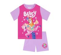 BlueY Pigiama Bambina, Pigiami Ragazza Bingo, Pigiama Bambino Estate, Viola 5-6 Anni