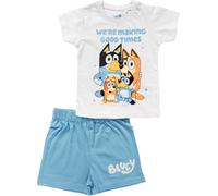 Bluey Pigiama 'Bluey & Family' blu / bianco Bambini Bluey 98