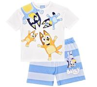 Bluey Pigiama corto da bambino con personaggi, Bluey Shorty Blu, 2-3 Years