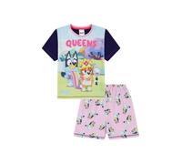 Bluey Pigiama corto Queens da bambina, rosa, 5-6 Years