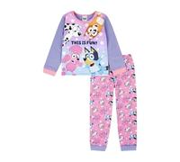 Bluey Pigiama da ragazza | Pigiama Bingo Coco e Chloe Pigiama per ragazze | Pigiama in cotone | Prodotto Ufficiale, Lilla, 7-8 Anni
