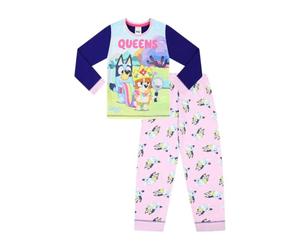 Bluey Pigiama lungo da bambina Queens rosa, rosa, 3-4 Years