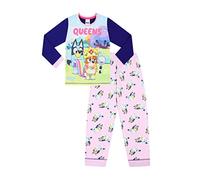 Bluey Pigiama lungo da bambina Queens rosa, rosa, 5-6 Years