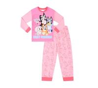 Bluey Pigiama lungo per bambine con scritta "Best Friends", rosa, 6-7 Years