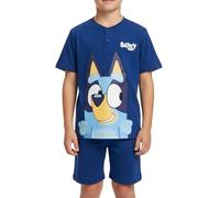 BlueY Pigiama per Ragazzi, 2 Pezzi T-Shirt e Pantaloncini per Bambino, Confezione Regalo Inclusa, Taglie 3 a 6 Anni (IT, età, 3 Anni, Regular, Blu Navy)